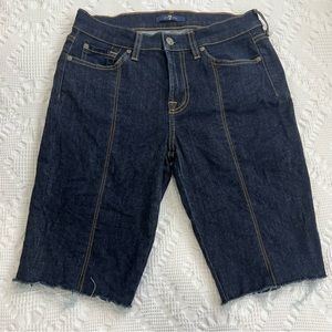 7 For All Mankind Cut Off Jean Shorts
